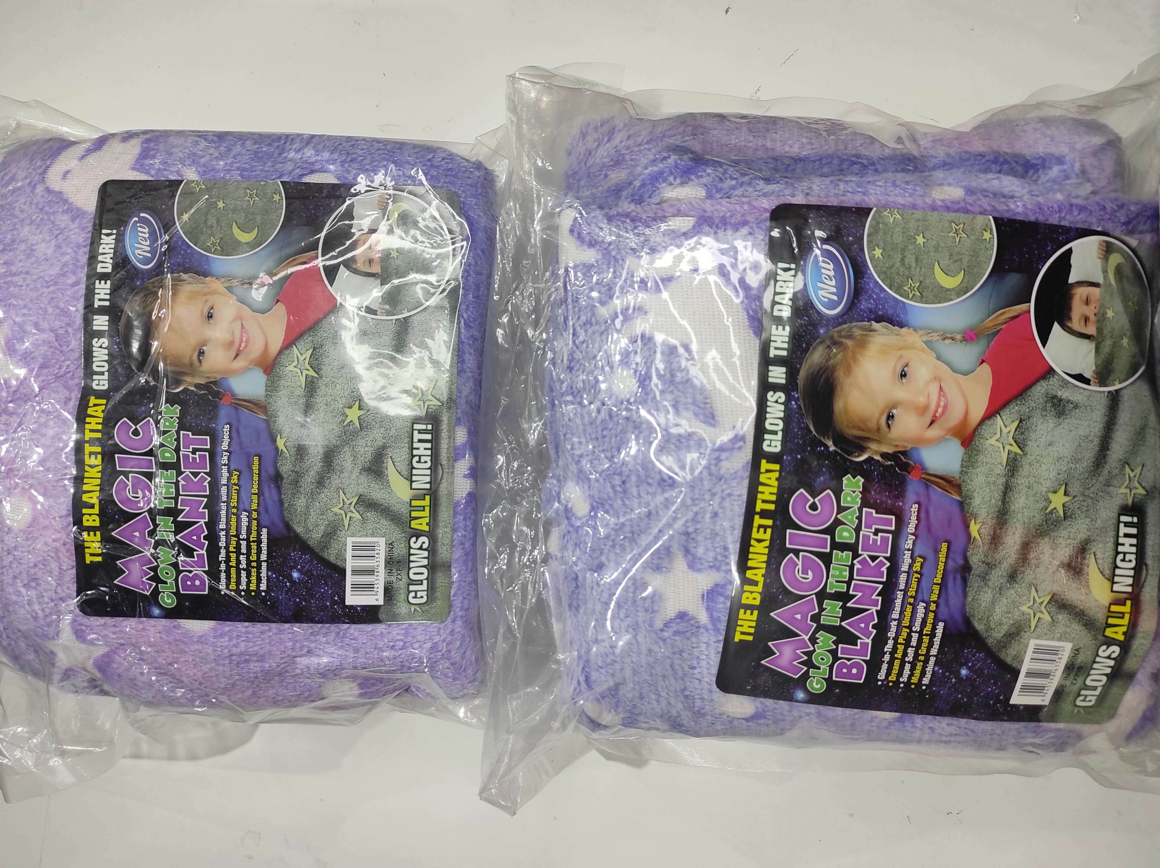 Manta Luminosa en la Oscuridad Color Morado 120cm x150cm - additional image 8