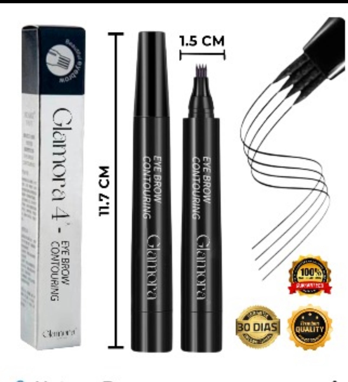 Rotulador cejas negro